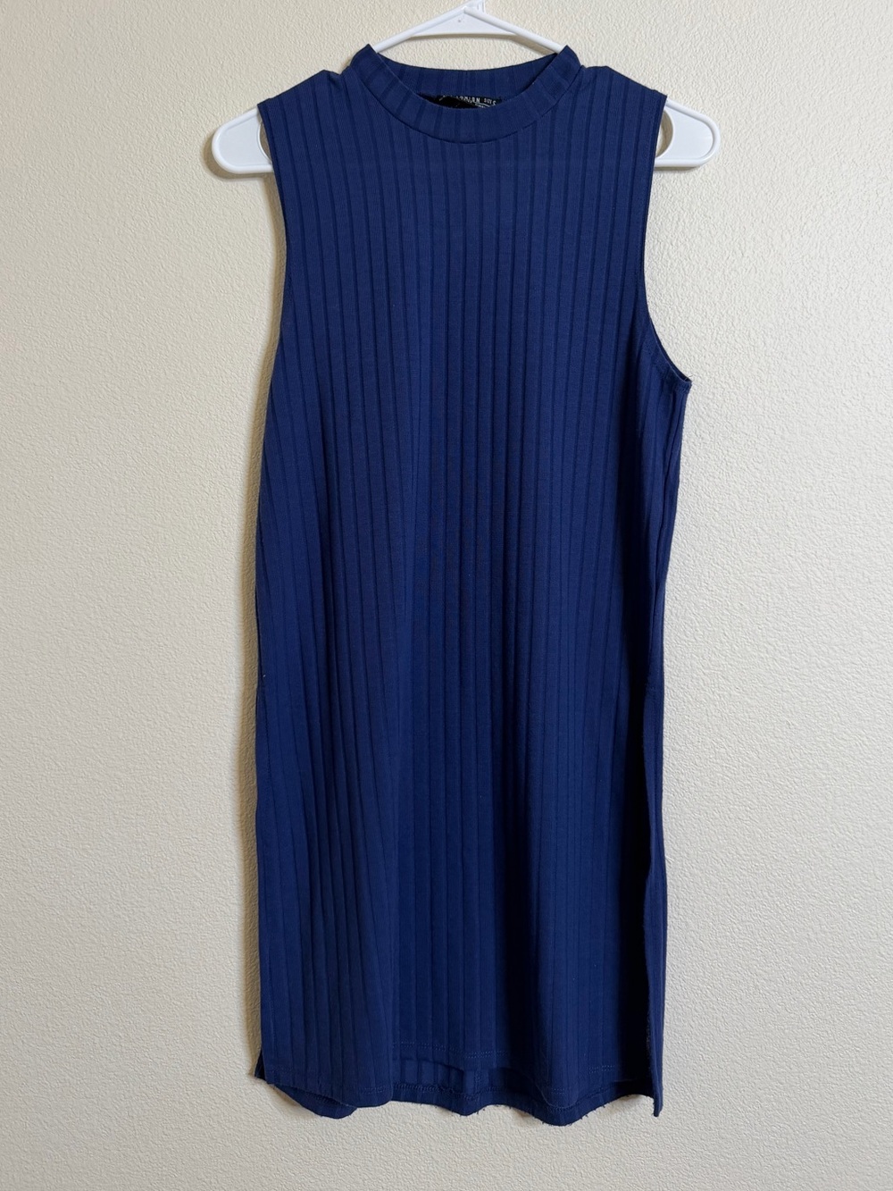 Cotton On Ribbed Mock Neck Split Tunic Size Small
